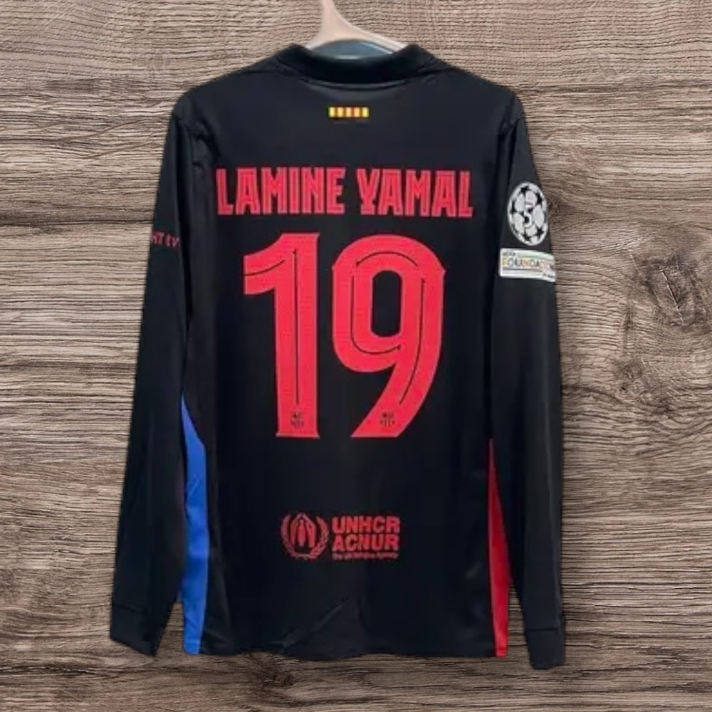 FC Barcelona Lamine Yamal Long Sleeve‎ Nike Soccer Jersey Mens NWT ⚽️🔥💯